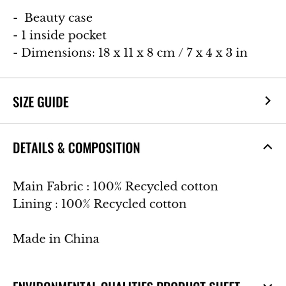 Nwt! Sezane X Inoui editions beauty bag - Picture 5 of 5